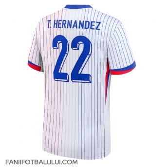 Franța Theo Hernandez #22 Tricou Fotbal Replică European 2024 Barbati Deplasare